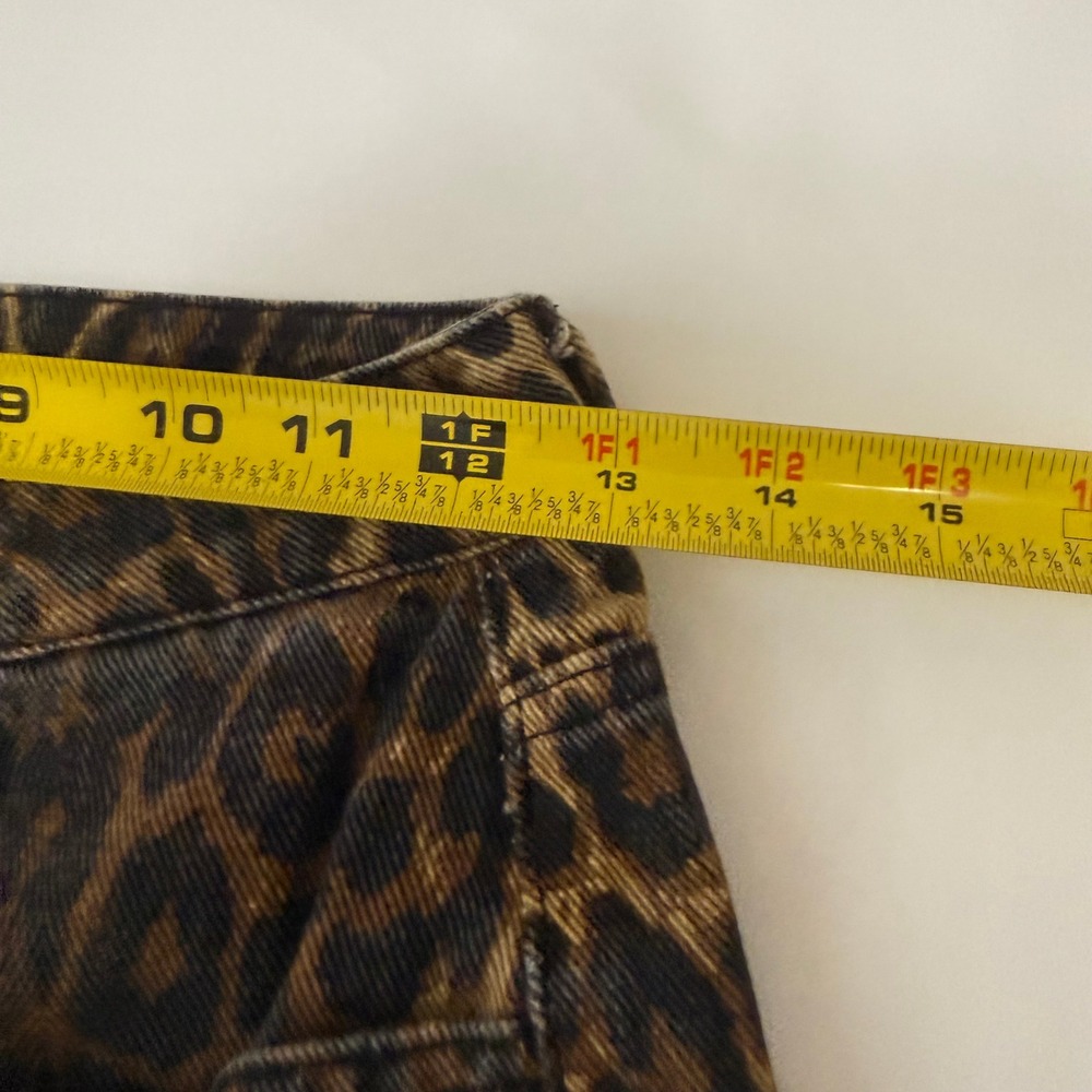 DAZY Women's Leopard Print Wide Leg Jeans Size S - Picture 15 of 16